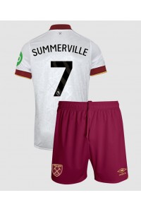 West Ham United Crysencio Summerville #7 Babytruitje 3e tenue Kind 2024-25 Korte Mouw (+ Korte broeken)